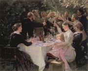 Peder Severin Kroyer hip hip hurrah artists party at skagen USA oil painting reproduction